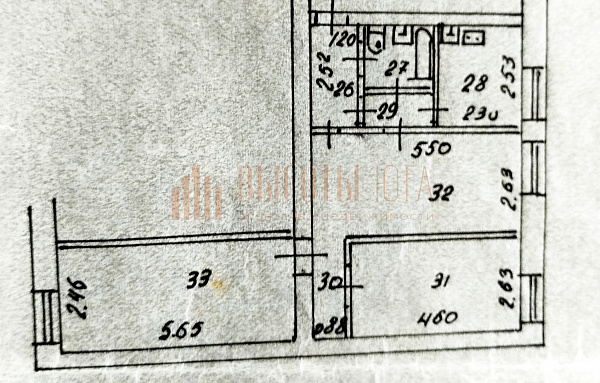 3-к квартира, 56 кв.м. (№2783)